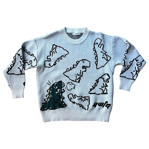 Aelfric Eden Other - Aelfric Eden Dinosaur Cartoon Pattern Knit Sweater Men’s Small